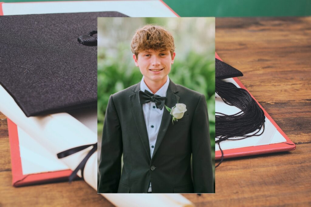 Buchholz's Davis Garrett is one of hundreds of seniors who will graduate in Alachua County. Courtesy of Davis Garrett and Metro Creative