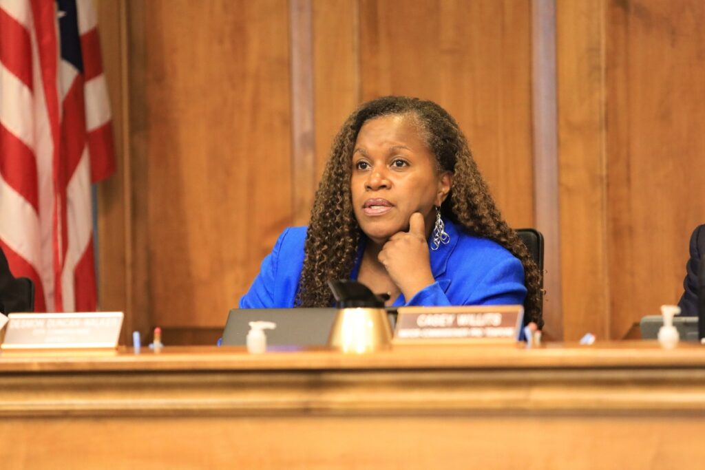 Commissioner Desmon Duncan Walker voted against ending roam towing. Photo by Seth Johnson