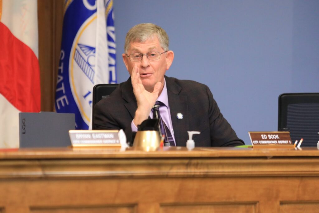Commissioner Ed Book was glad staff recommended funds from the Gainesville Community Reinvestment Area program for the Cotton Club Museum. Photo by Seth Johnson