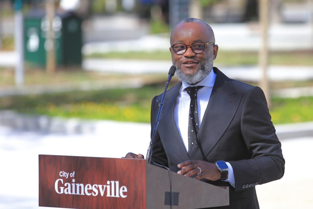 Gainesville's Zeriah Folston said Gainesville is the only city in the nation with a month-long Juneteenth celebration. Photo by Seth Johnson