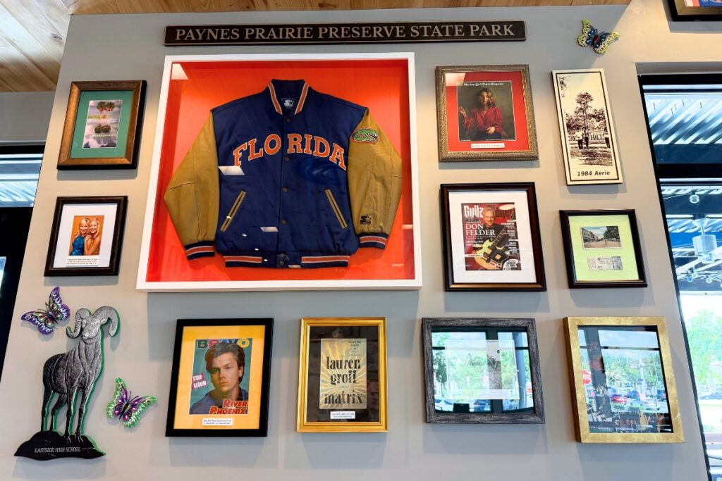 Local art and school memorabilia decorate the new Raising Cane's to make every visit feel like a hometown celebration. Courtesy Raising Cane's