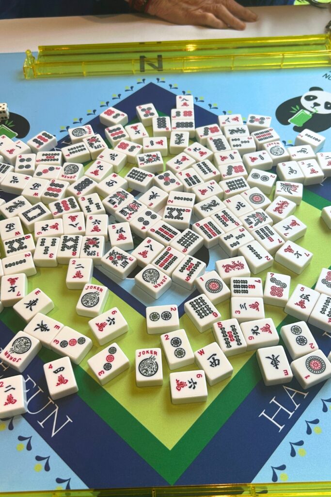 Mah Jong tiles ready for play. Photo by Ronnie Lovler