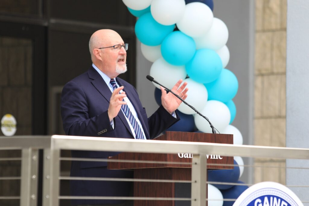 Mayor Harvey Ward said Gainesville strives to remember its diverse community. Photo by Seth Johnson