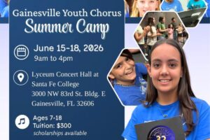Gainesville Youth Chorus Summer Camp registration open