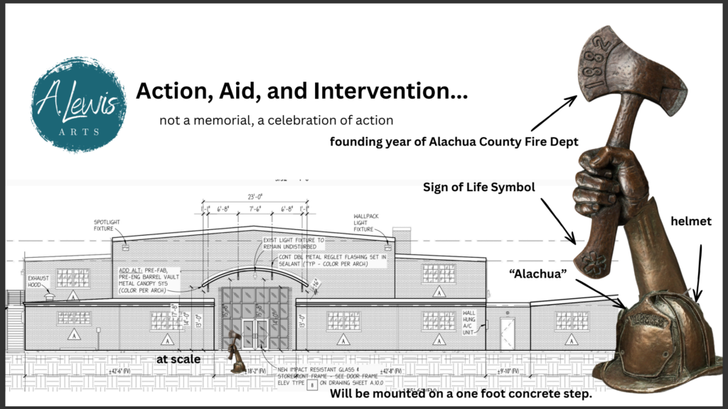 Submission by A Lewis Arts LLC. for the headquarters of Alachua County Fire Rescue.