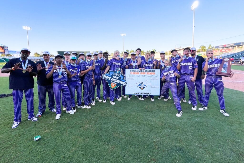 Union County won its first baseball championship since 2012 on Thursday with a 10-9 win over Trenton. Photo by Mike Ridaught