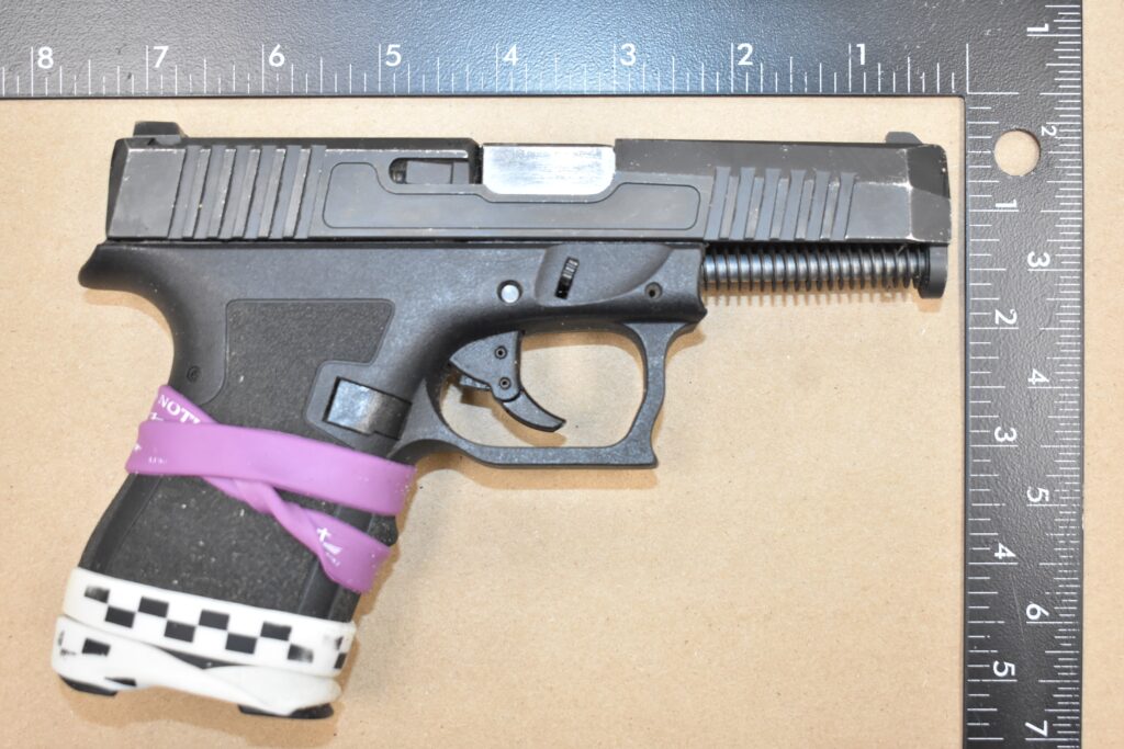 Handgun possessed by Devon Oliver.