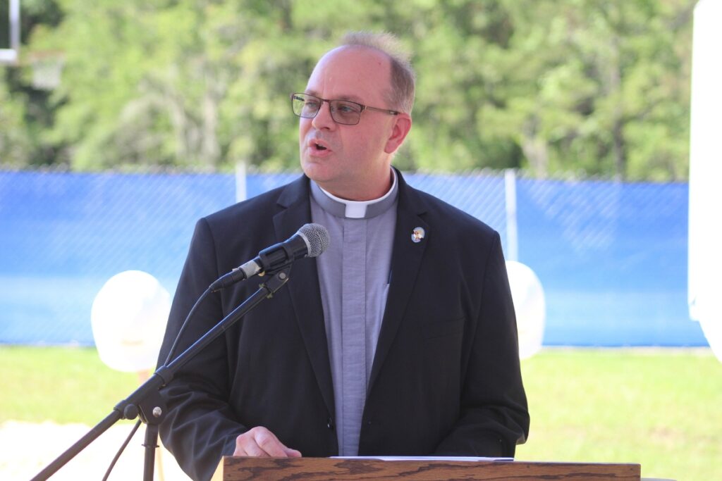 Deacon Scott Conway shared his appreciation to those who have supported the project.