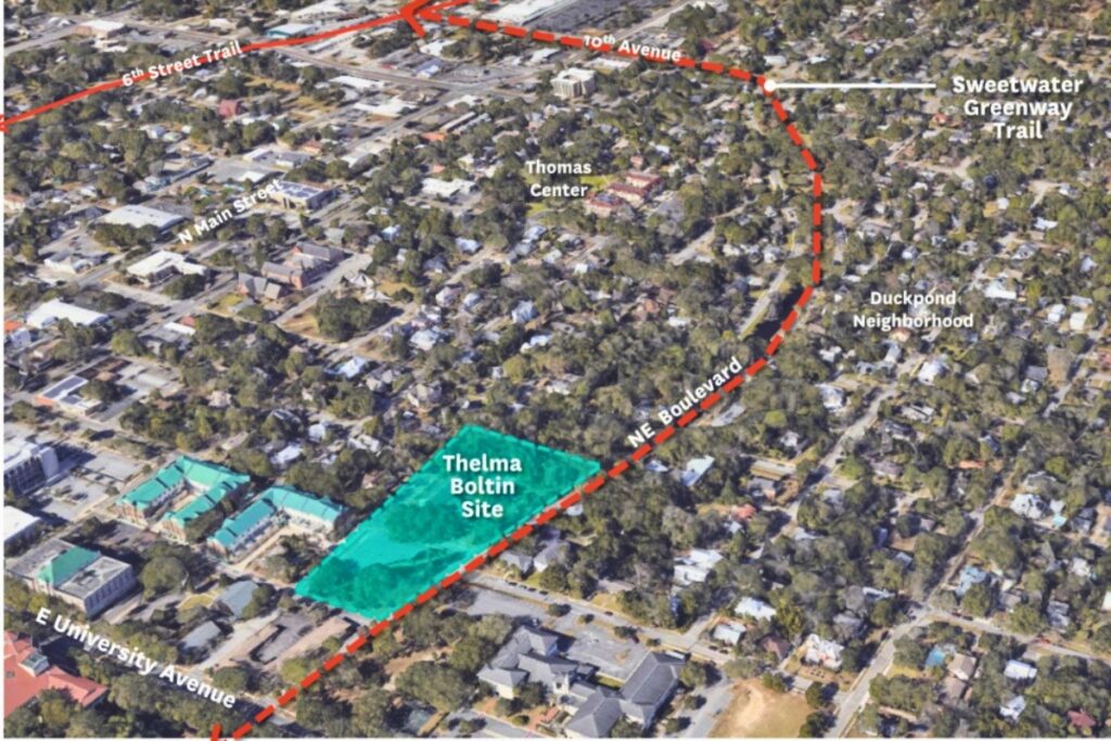 A community workshop will be held on Tuesday, June 30, to discuss the future of the former Thelma Boltin Center site. Courtesy city of Gainesville