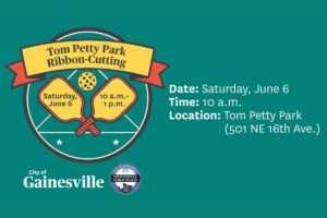 Gainesville to celebrate completion of Tom Petty Park renovations