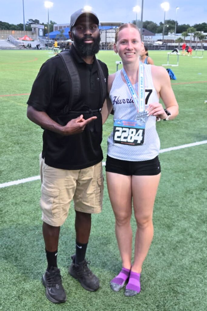 GHS coach Franklin Battle (left) and Kiera Forbes. Courtesy of Franklin Battle