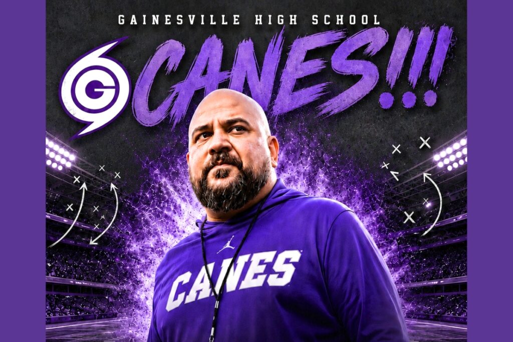 Gainesville High School announced Thursday the hiring of Ashour Peera as its new football coach. Courtesy of GHS