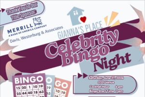 Gianna’s Place to host Celebrity Bingo Night fundraiser on Saturday