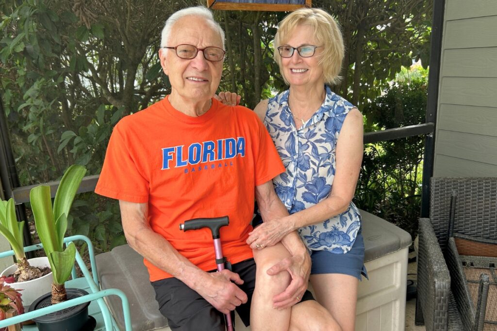 Lee Schwartz and Ann~Marie Magné shared their stories about chronic pain. Photo by Ronnie Lovler