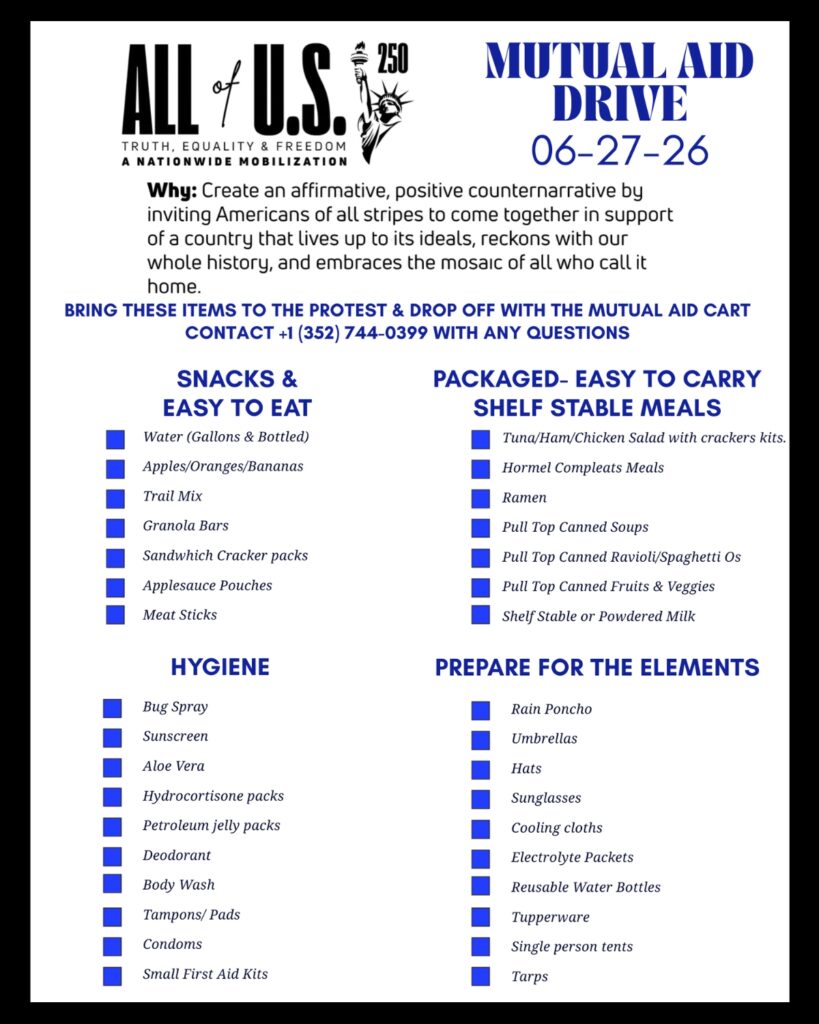 Mutual Aid Drive list