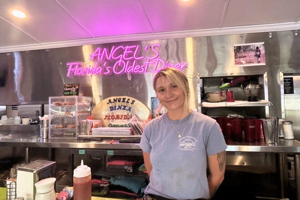 Skyler Colbrook, a long time employee at Angel’s Diner. Photo by Ronnie Lovler