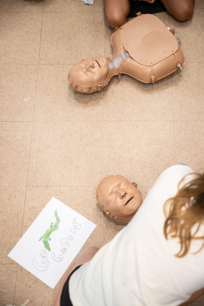 The American Heart Association and HCA Foundation recently provided 12 newly-donated CPR training kits to ACPS. Photo by Tim Rodriquez