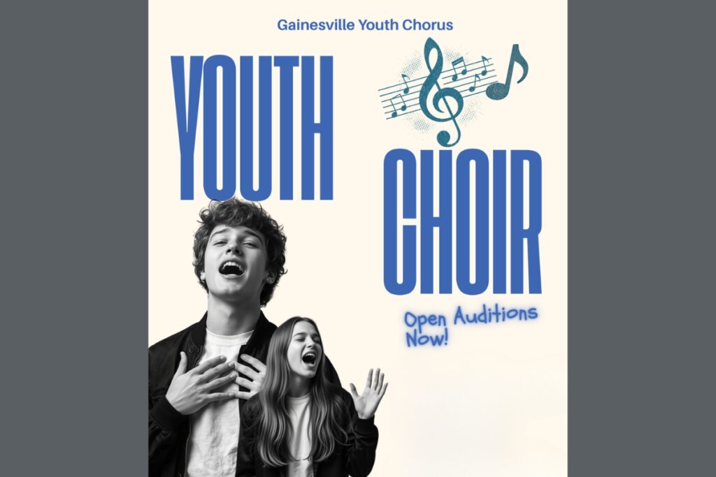 The Gainesville Youth Chorus will hold open auditions on Wednesday and Thursday at the Santa Fe College Lyceum Concert Hall. Courtesy of GYC