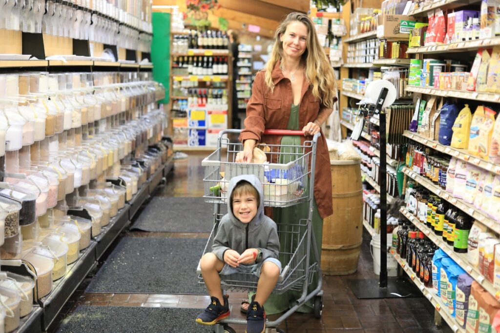 Ward's customers shop the natural wholefoods department, managers say, which is unique to the grocer. Photo by Lillian Hamman