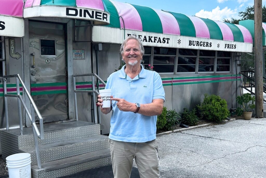 Zeke Williams is a regular customer at Angel’s Diner in Palatka. Photo by Ronnie Lovler 1