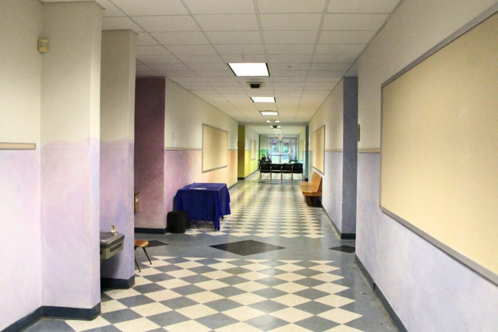 Noe Wing hallway for Grace Christian Prep School.