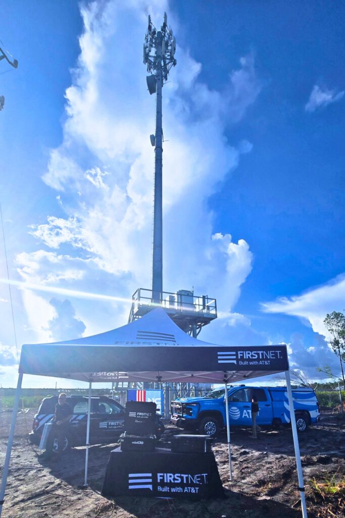 A 160-foot cell tower was made operational on Tuesday morning in Horseshoe Bend to help first responders. Courtesy of FirstNet