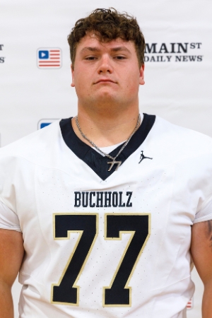 Buchholz's Bryce Daniels. Photo by Walker Smith