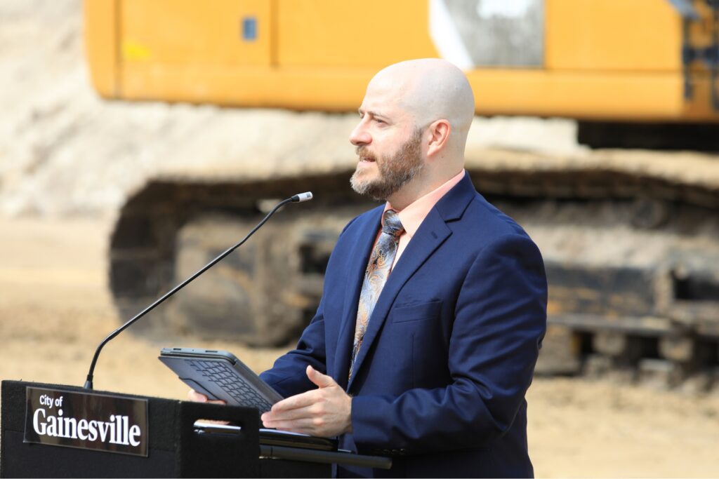 Commissioner Casey Willits said the new community space would plug a whole in Gainesville's social infrastructure. Photo by Seth Johnson