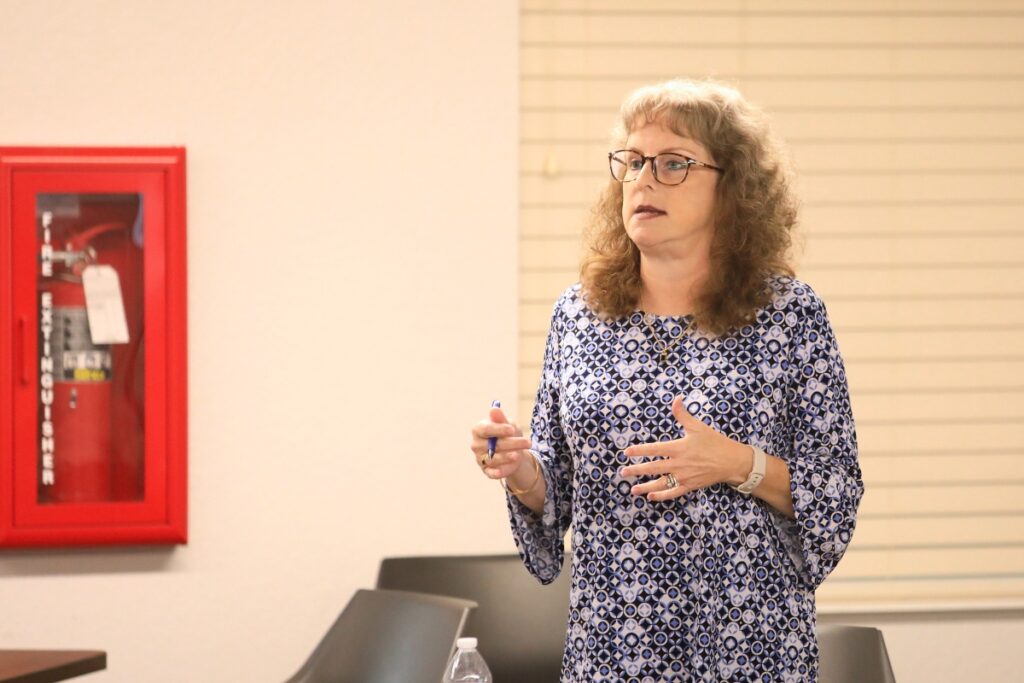 Donna Bradbrook earned an endorsement from Gainesville is for People for her responses at a recent forum. Photo by Seth Johnson