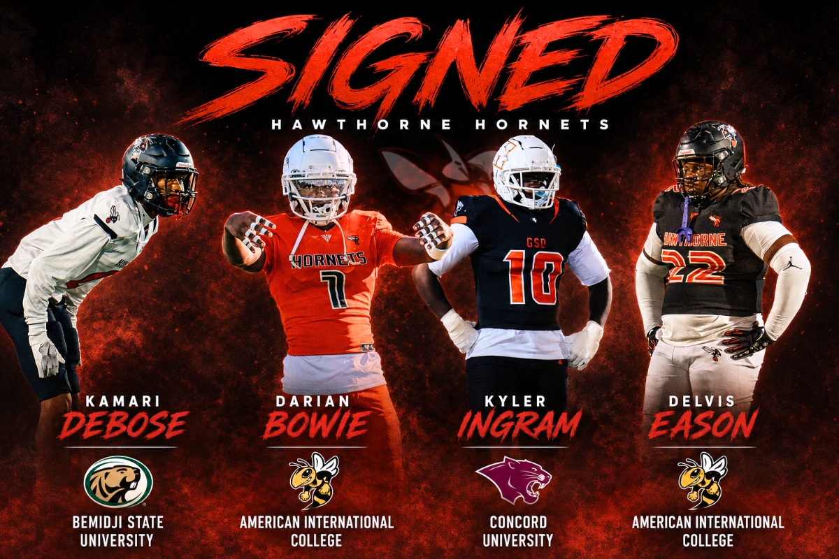 Ingram among 4 Hawthorne football players to sign collegiately