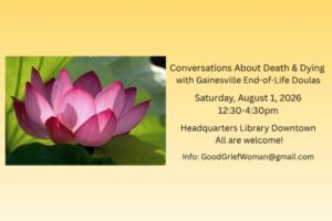 ‘Conversations About Death and Dying’ slated for Saturday