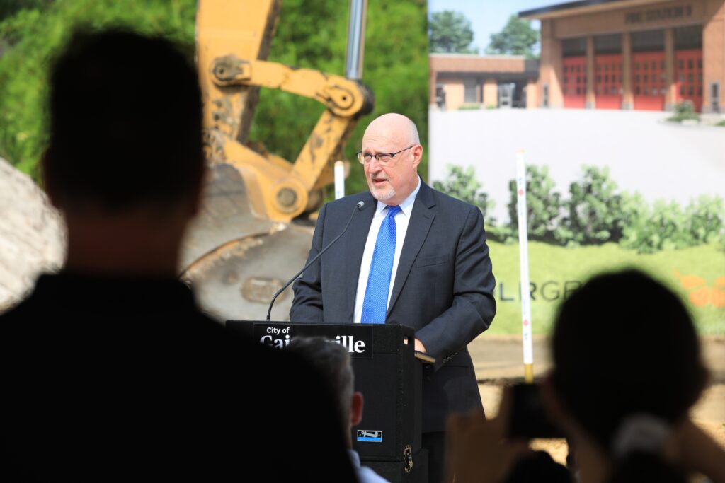 Mayor Harvey Ward said the new center will make the surrounding neighborhoods safer. Photo by Seth Johnson