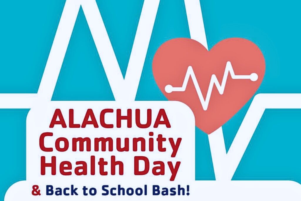 Medical professionals from UF Health will provide health tests and demonstrations and distribute school supplies. Courtesy University of Florida Health Cancer Institute