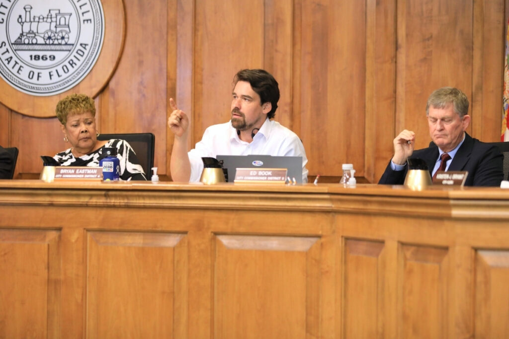 Commissioner Bryan Eastman made a motion to eliminate the buffers for the University Heights Historic Districts. Photo by Seth Johnson