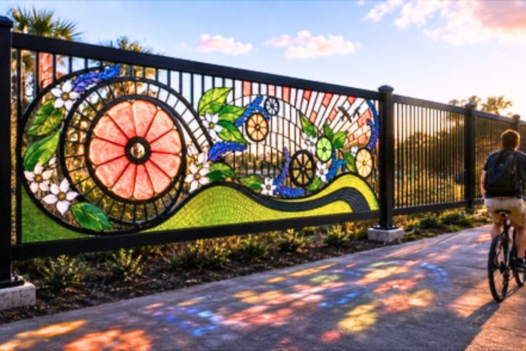 Common Light was selected by the Gainesville Art in Public Places Trust with input from Gainesville Police Department representatives. Courtesy city of Gainesville