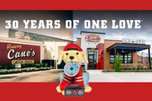 Raising Cane’s sells anniversary toys to support local animal shelters 