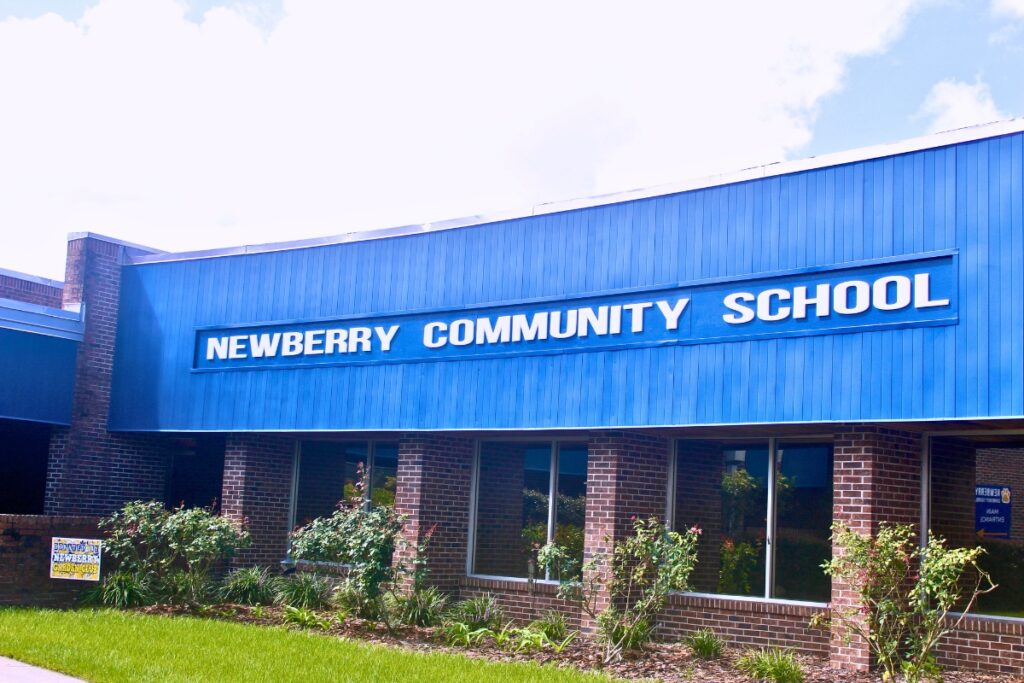 Newberry Community School is operating out of the former Newberry Elementary School building. Photo by Nick Anschultz