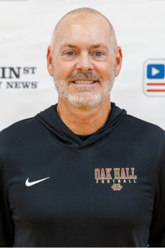 Oak Hall coach RJ Fuhr. Photo by Walker Smith