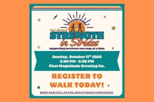 2nd Annual Strength in Strides domestic violence awareness walk on tap Oct. 11