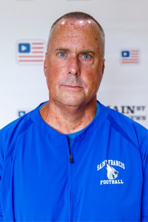 Saint Francis Catholic coach Tim Place. Photo by Walker Smith