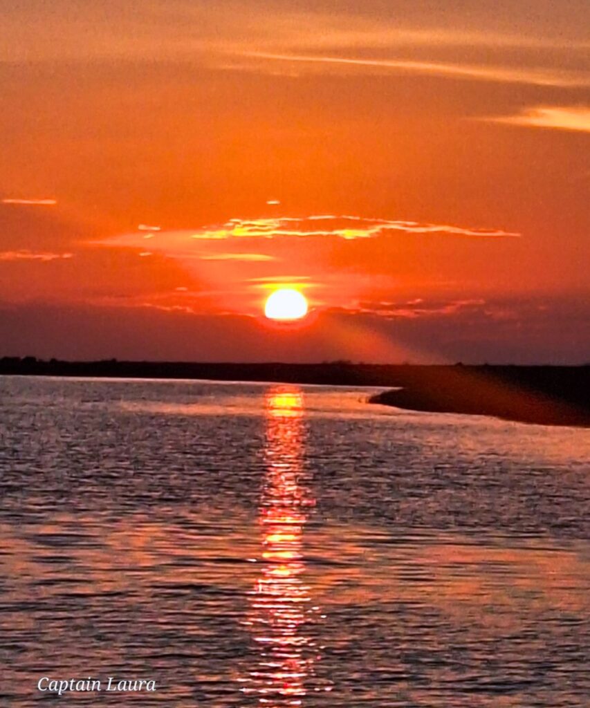 Steinhatchee sunset. Photo by Captain Laura Currier