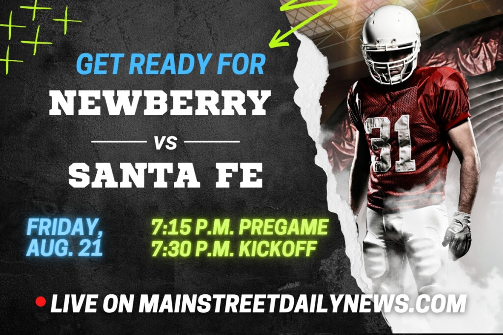 The Santa Fe at Newberry game will be livestreamed on Mainstreet Daily News on Friday.