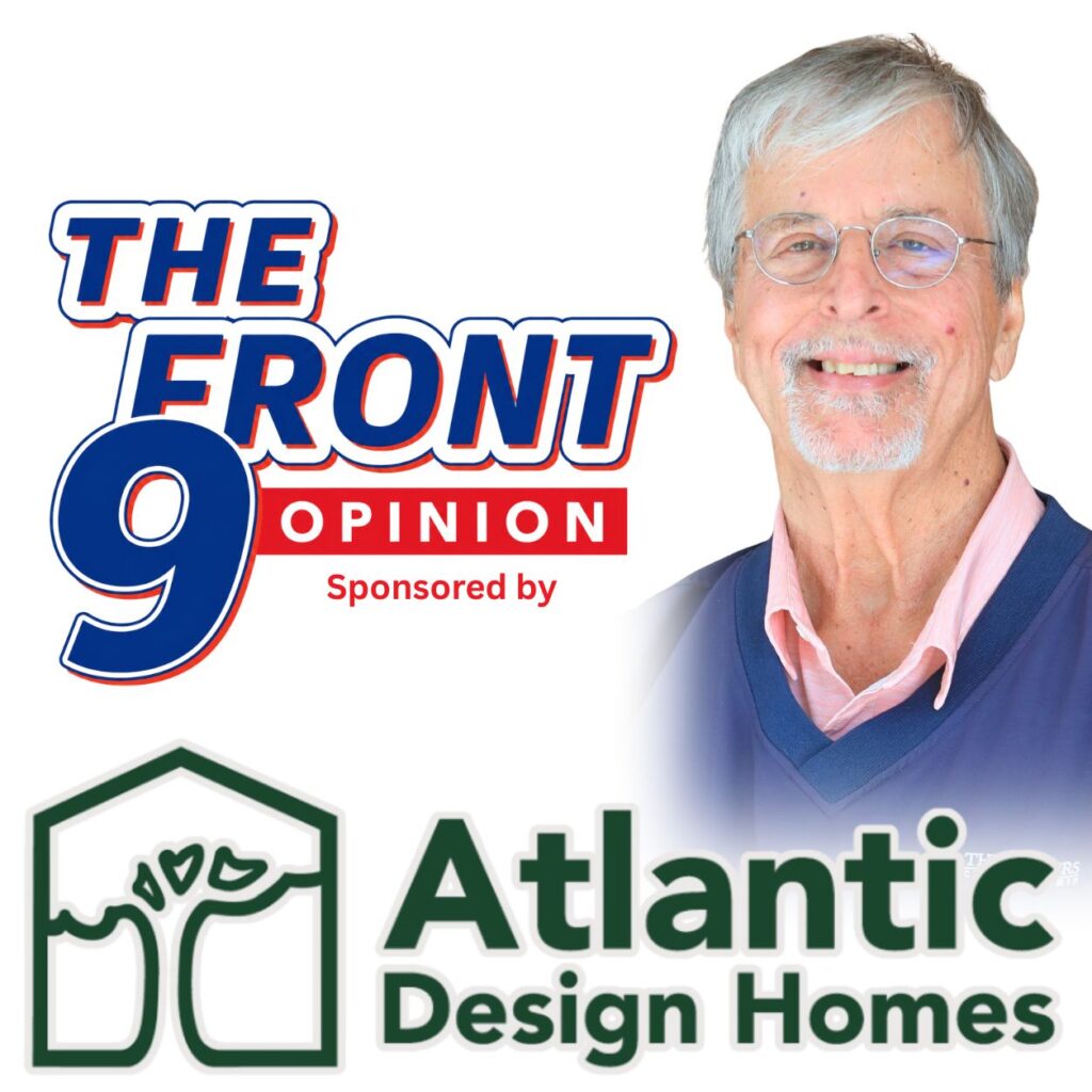 The Front 9 sponsored by Atlantic Design logo