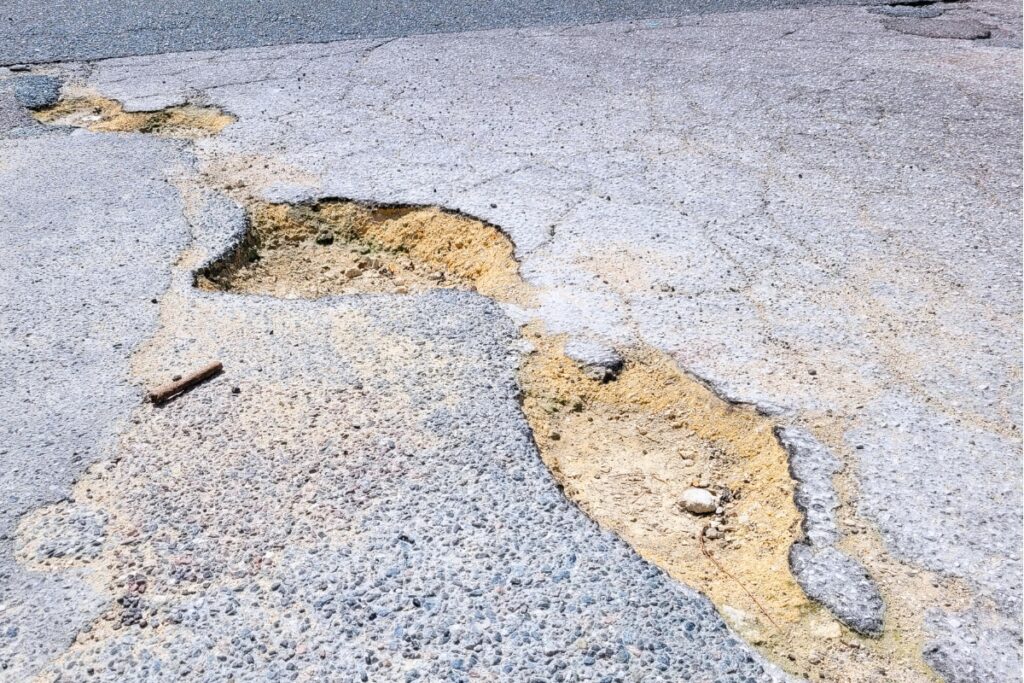 Alachua County has launched a new Pothole Portal as part of an ongoing effort to improve pothole repairs. Photo by C.J. Gish