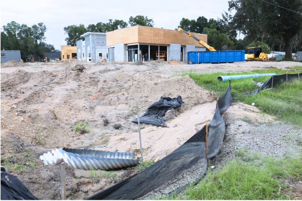 Construction at the Westside Commons along US Highway 441 across the street from Santa Fe High School. Photo by Walker Smith