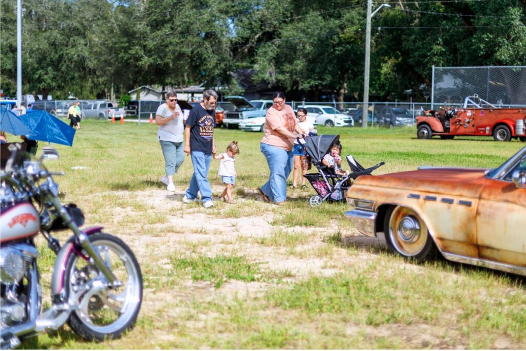 People at Waldo's second annual Sweet Potato Festival on Saturday. Photo by Walker Smith