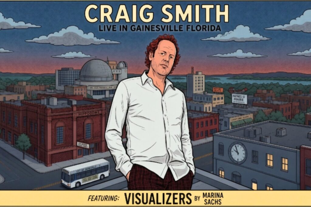Santa Fe College’s Fine Arts Department will host visual and performing artist Craig Smith for a live musical performance and exhibition opening Sept. 17-18. Courtesy SF College