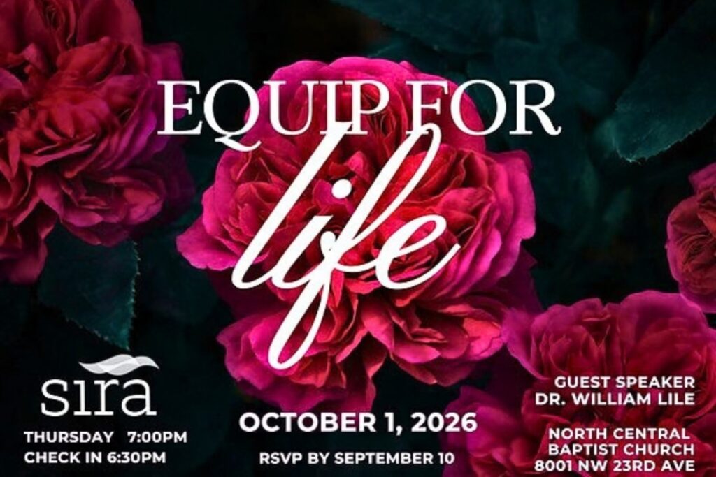 Sira Vision will host its annual Equip for Life Fundraiser Banquet on Thursday, Oct. 1, at North Central Baptist Church in Gainesville. Courtesy of Sira Vision