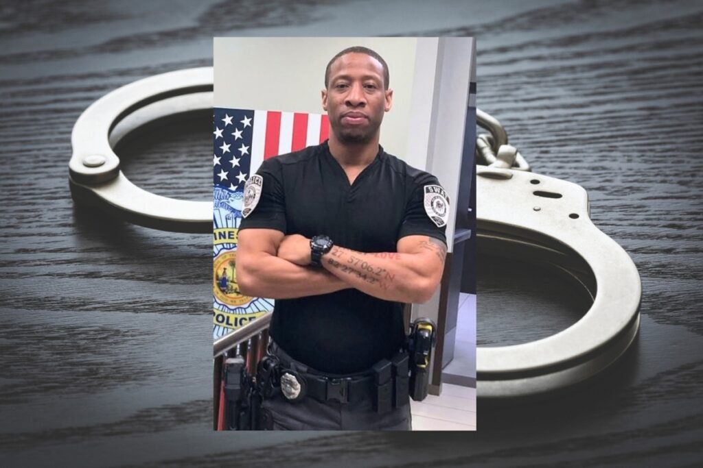The FBI arrested Gainesville Police Detective Kelvin Mattair on Monday afternoon on multiple charges. Courtesy GPD
