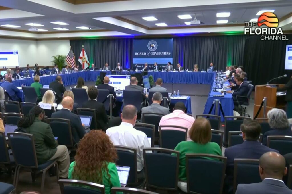 The Florida Board of Governors Campus Safety and Student Success Committee discussed a proposed regulation to comply with the state's new school safety law at a meeting on Sept. 2.